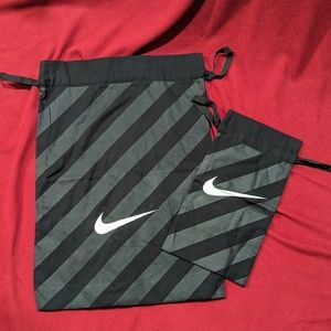 NWOT Nike Drawstring Striped Gym Sack Bag, EXCLUSIVE NikePlus Members NSW Lab
